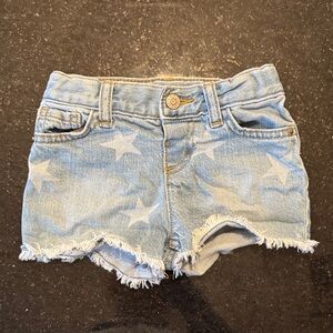Cat & Jack Light Blue Star Patterned Shorts